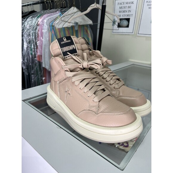 Size 8.5 - Converse Rick Owens x DRKSHDW TURBOWPN Mid Cave
